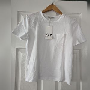 Zara cotton pocket T-shirt